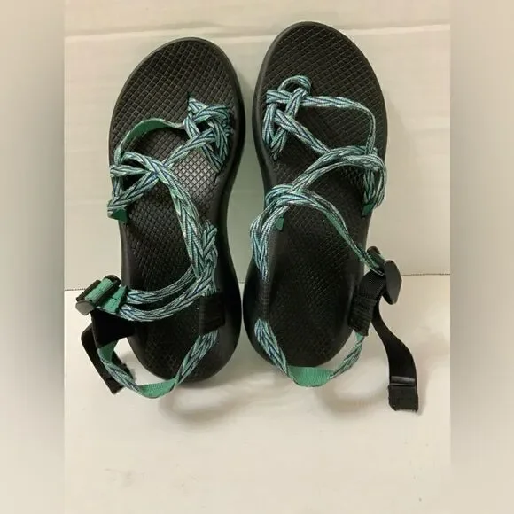 Chaco ZX2 Yampa River Vibram Women’s Blue/Green Strappy Athletic Sandals Size 7 - Picture 1 of 7